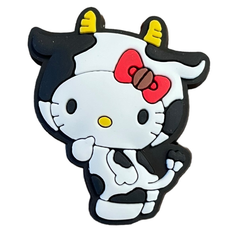 Hello Kitty as a Cow Croc Charm